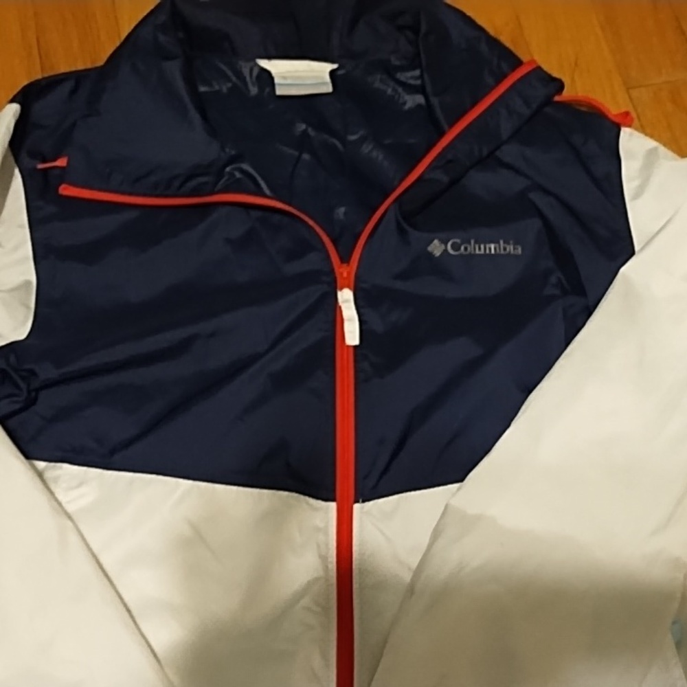 Windbreaker, waterproof jacket ,colors navy blue ,red,white